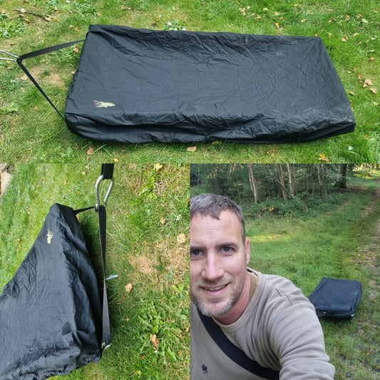 Animal Transit Boxes Sled accessories pack, which includes a lightweight breathable sled cover, a sled strap for attaching to a winch or deer drag, and a deer drag harness