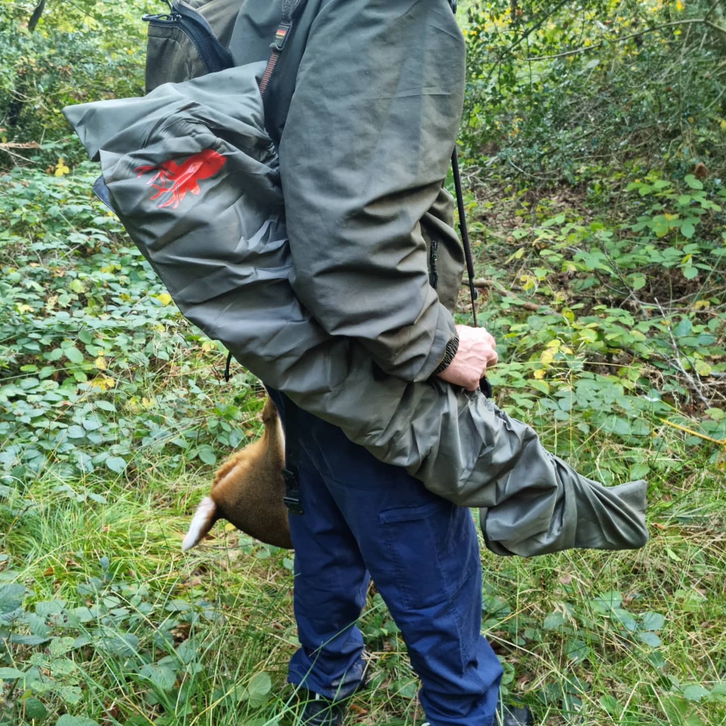 Lightweight, breathable, and waterproof rifle cover for protection during rain showers and for keeping the rifle covered for discretion